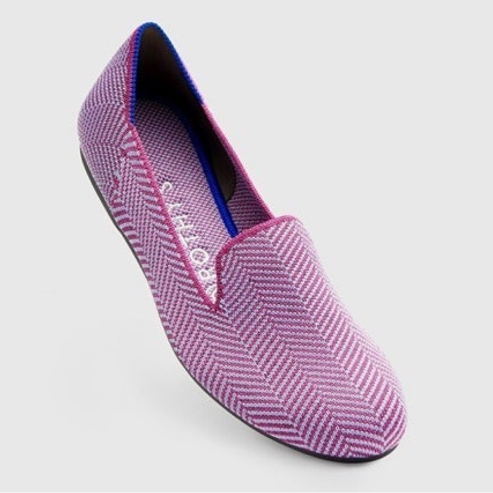 ROTHY’S Amethyst Herringbone loafers size 7 EEEUC